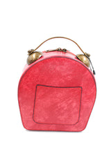 Sac à main horloge rouge