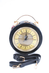 Sac à main horloge noir