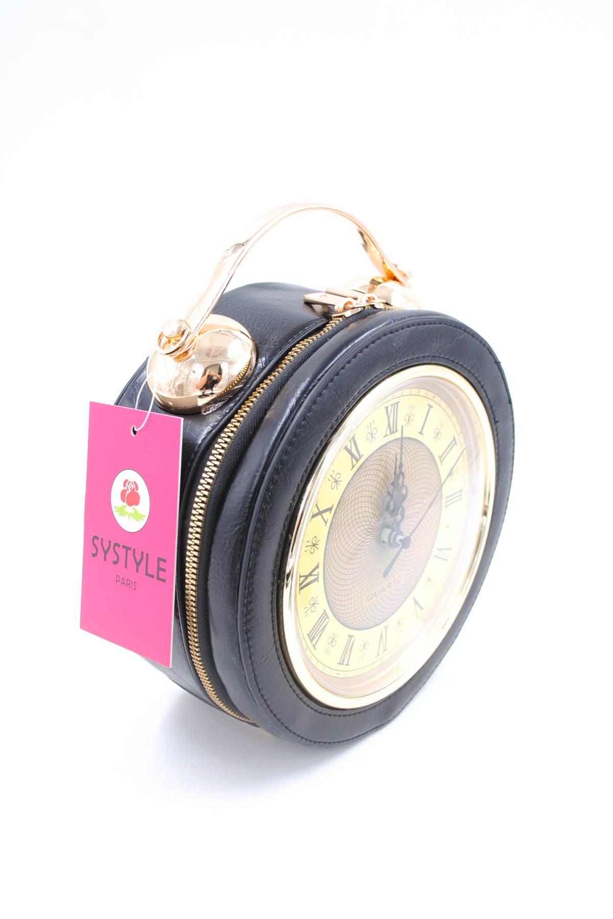Sac à main horloge noir