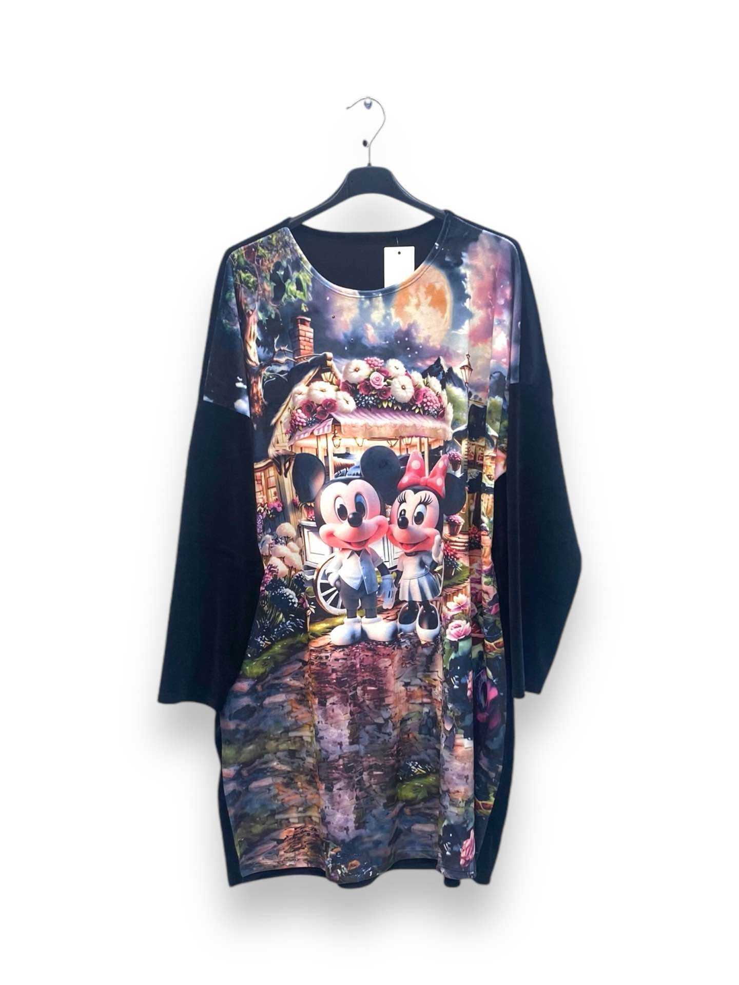 Robe de nuit en velours - Mickey et Minnie chariot de fleurs