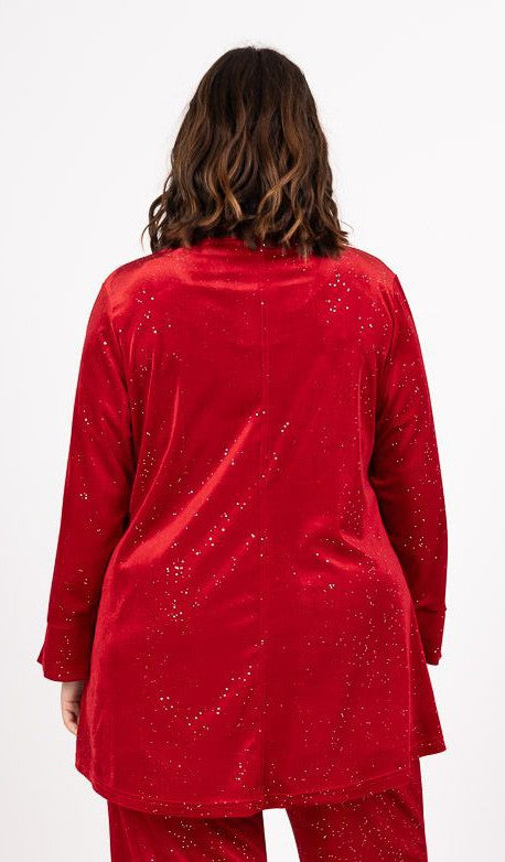 Tunique en velours à paillettes