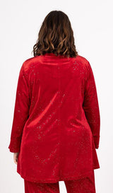 Tunique en velours à paillettes