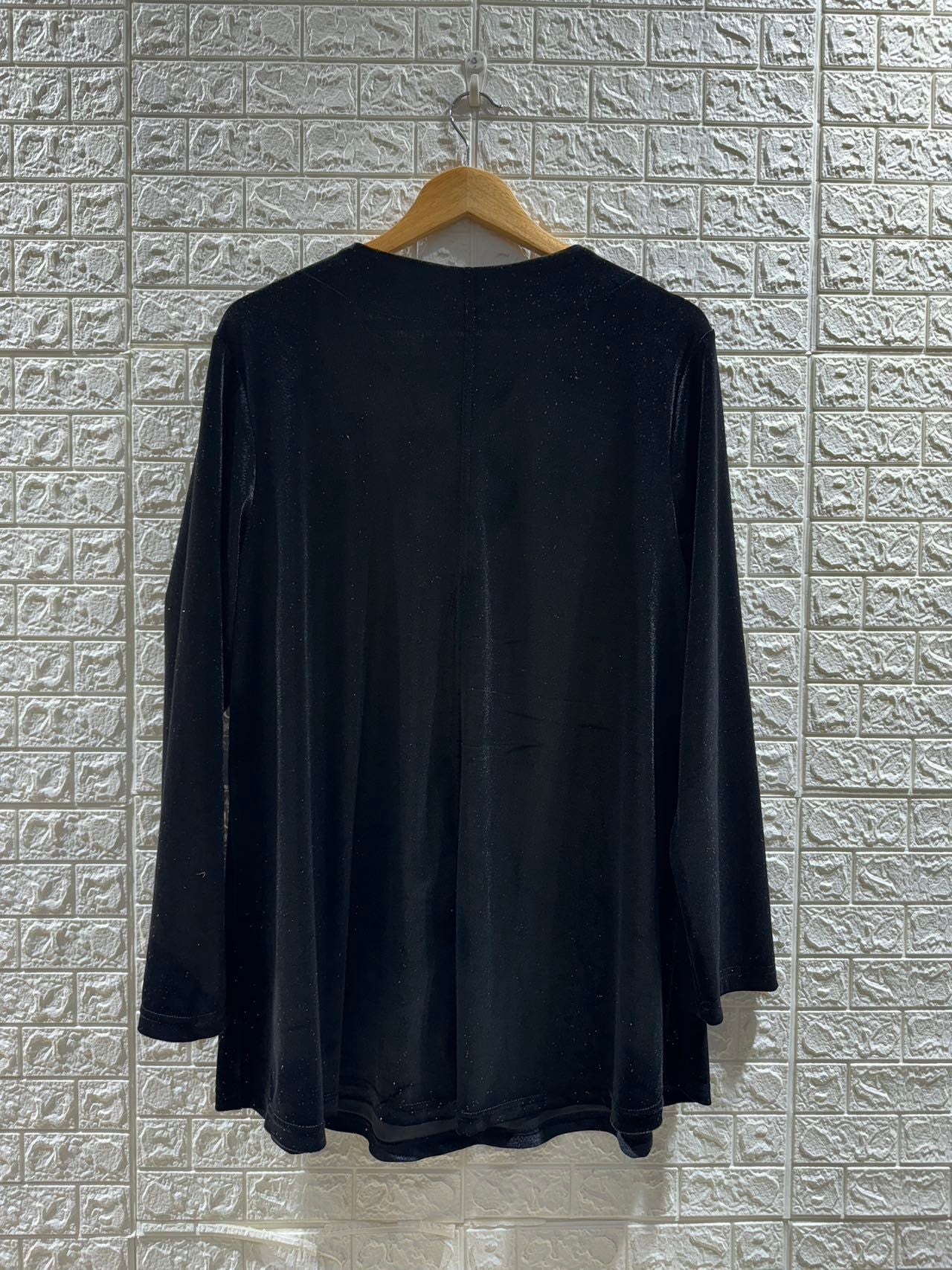 Tunique col V demi cercles à paillettes