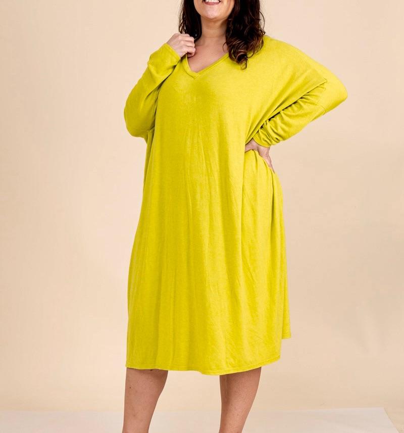 Robe pull oversize en maille douce