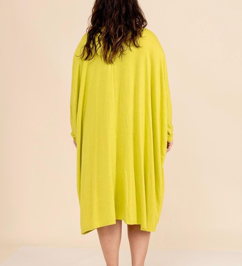 Robe pull oversize en maille douce
