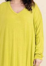 Robe pull oversize en maille douce