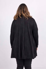 Veste avec col cascade effet texturé