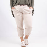 Pantalon Paperbag stretch