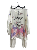 Pyjama en velours - Marie (Blanc)