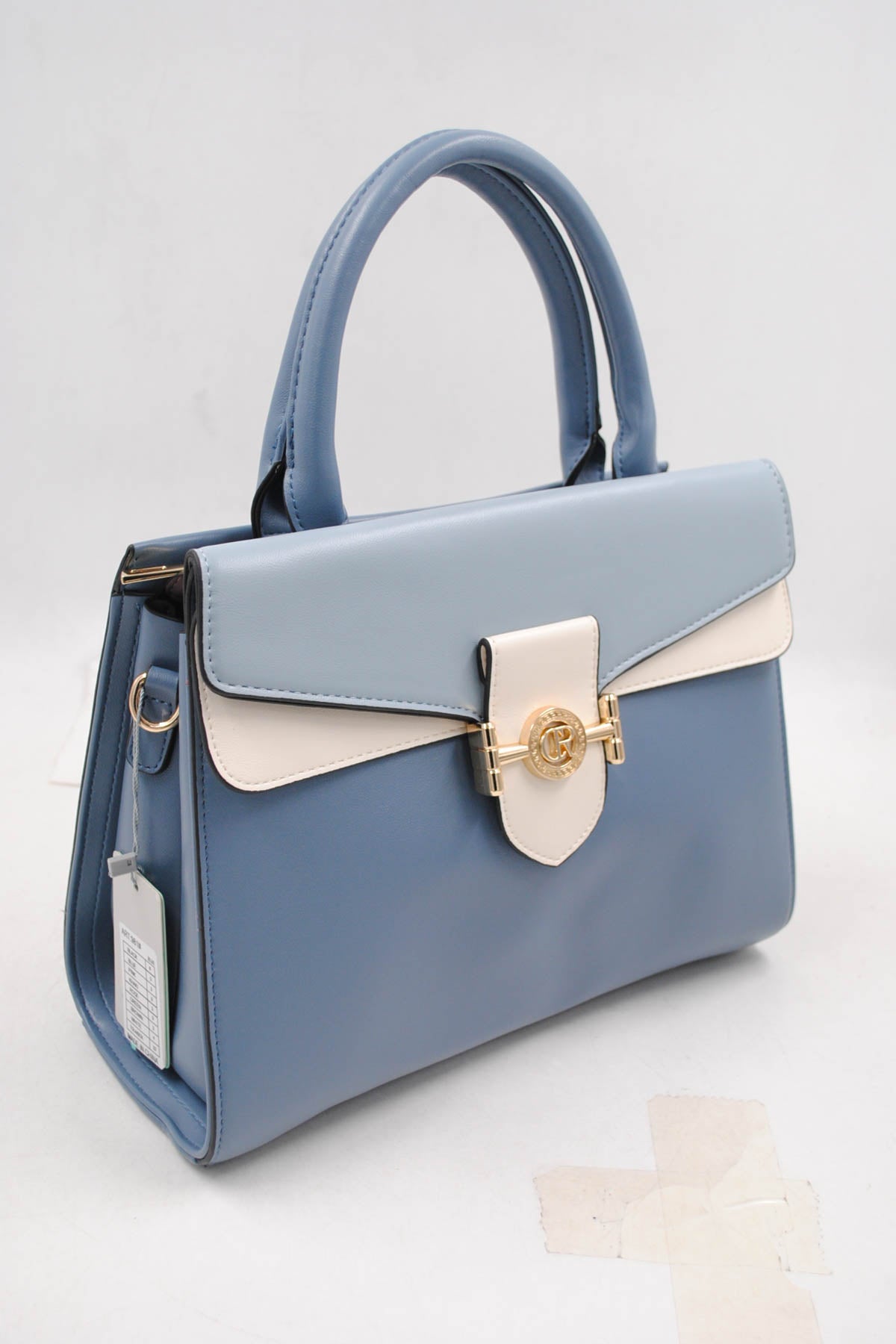 Sac à main 2 ances - Bleu et Blanc