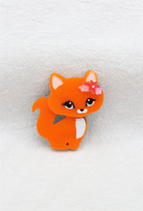 Broche petit chat orange