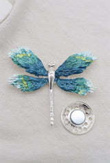 Broche aimantée - Libellule