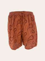 Short en coton broderie anglaise