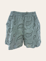 Short en coton broderie anglaise