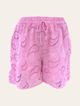 Short en coton broderie anglaise