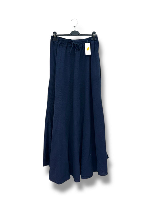 Jupe longue en gaze de coton