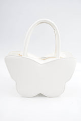 Sac à main Papillon blanc et bleu (petit format)