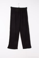 Pantalon droit uni - matière côtelé avec poches