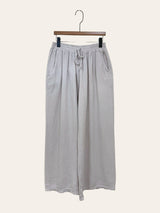 Pantalon taille élast. en gaze de coton