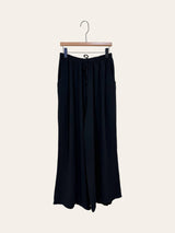 Pantalon taille élast. en gaze de coton