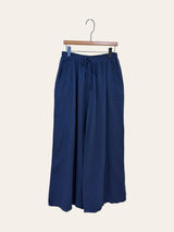 Pantalon taille élast. en gaze de coton