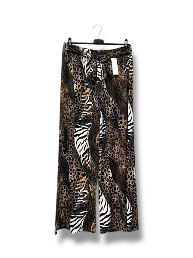 Pantalon fluide imprimé animal