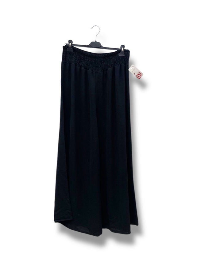 Pantalon fluide taille élastique smockée