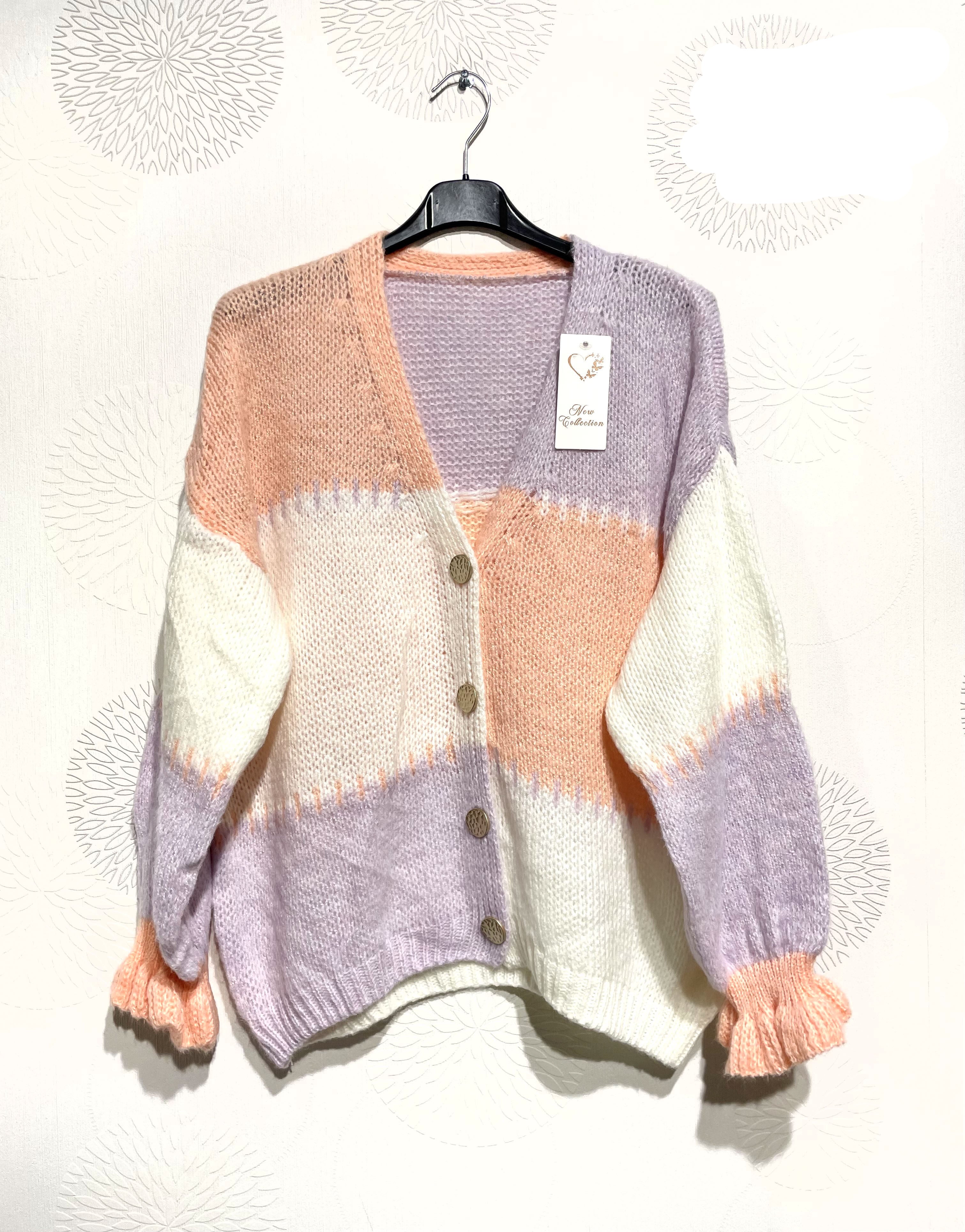 Gilet patchwork coloré