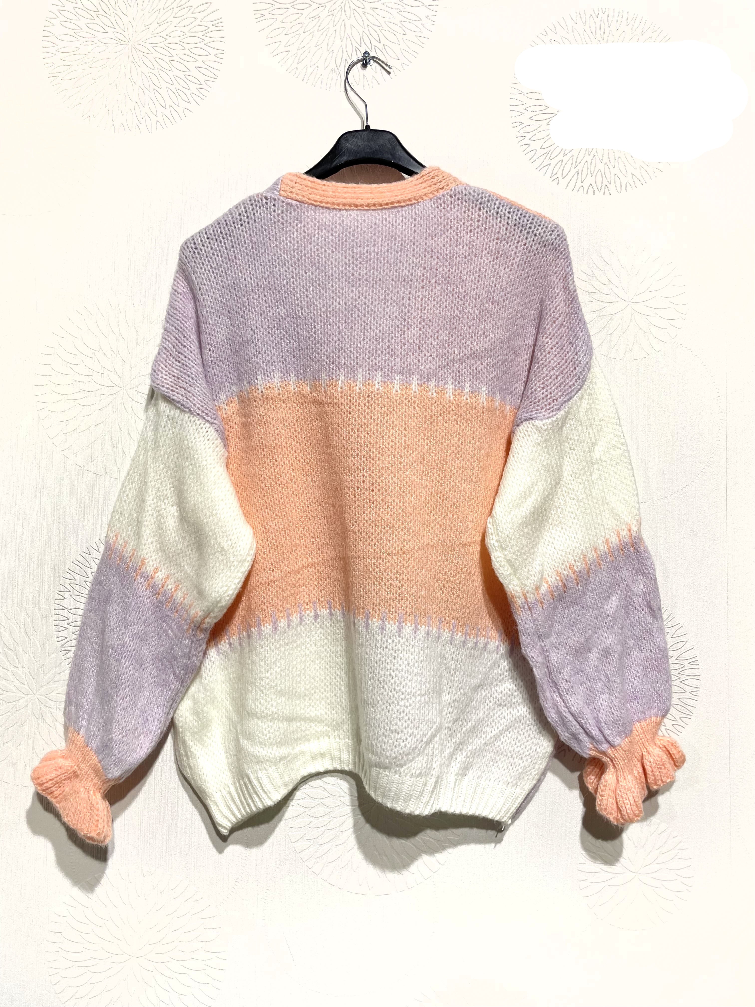 Gilet patchwork coloré