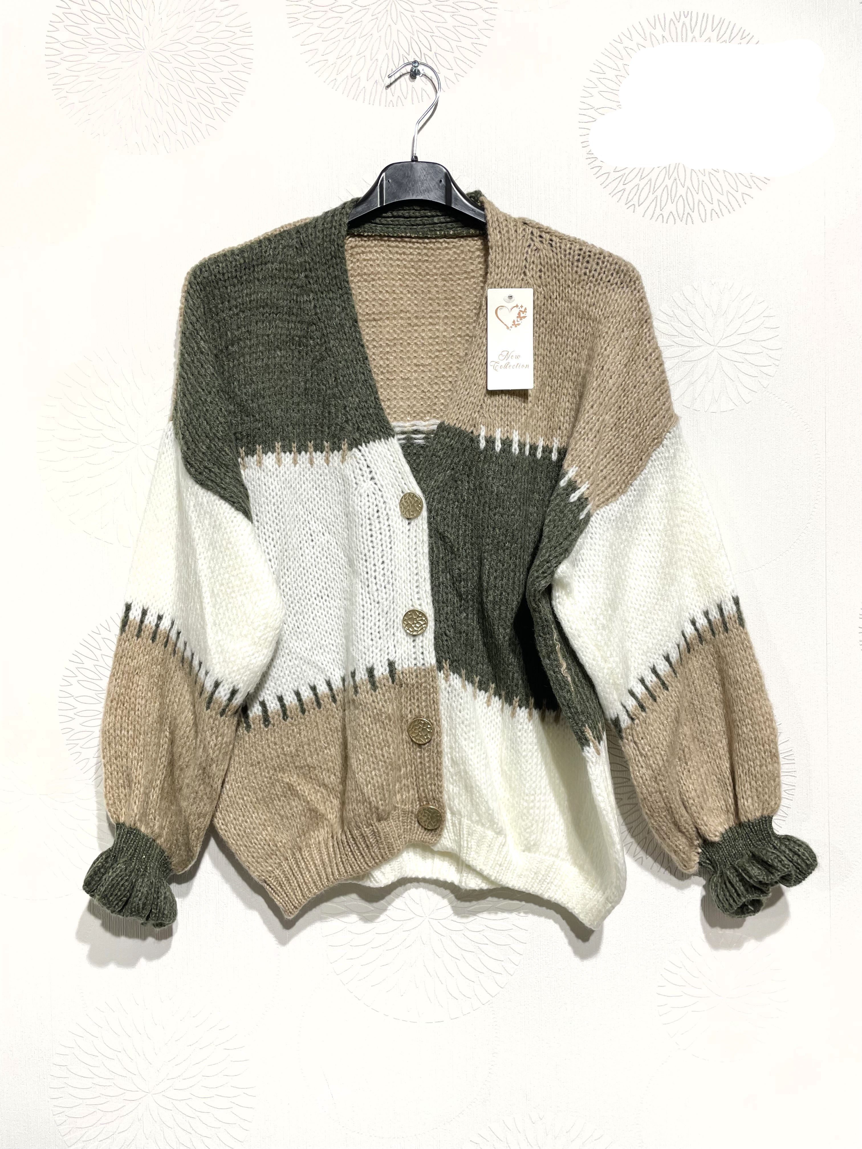 Gilet patchwork coloré