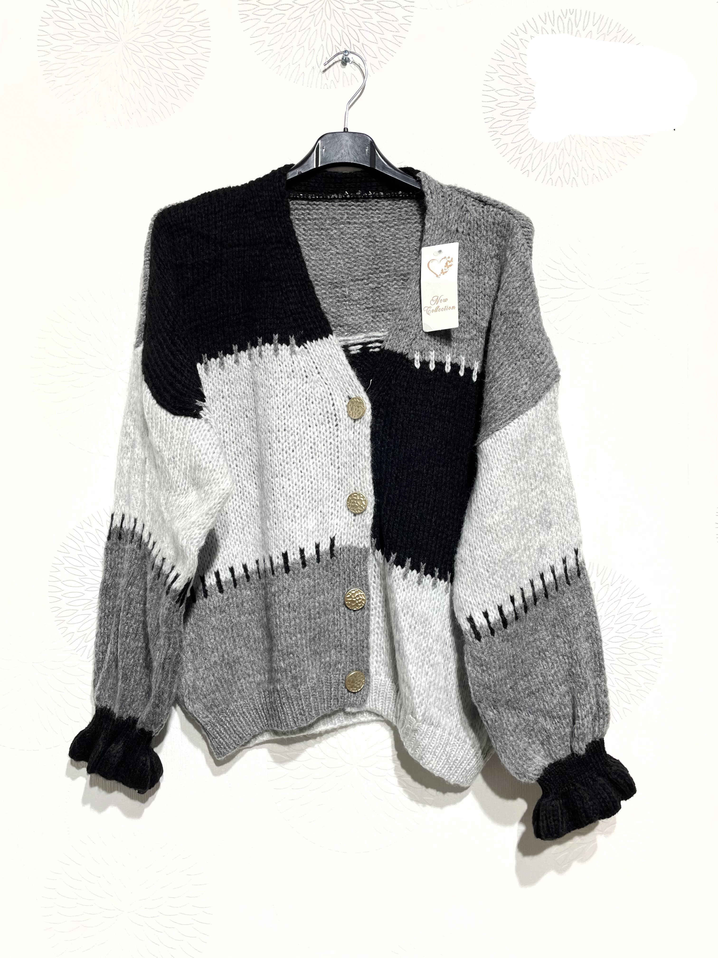 Gilet patchwork coloré