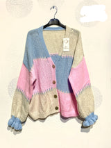 Gilet patchwork coloré
