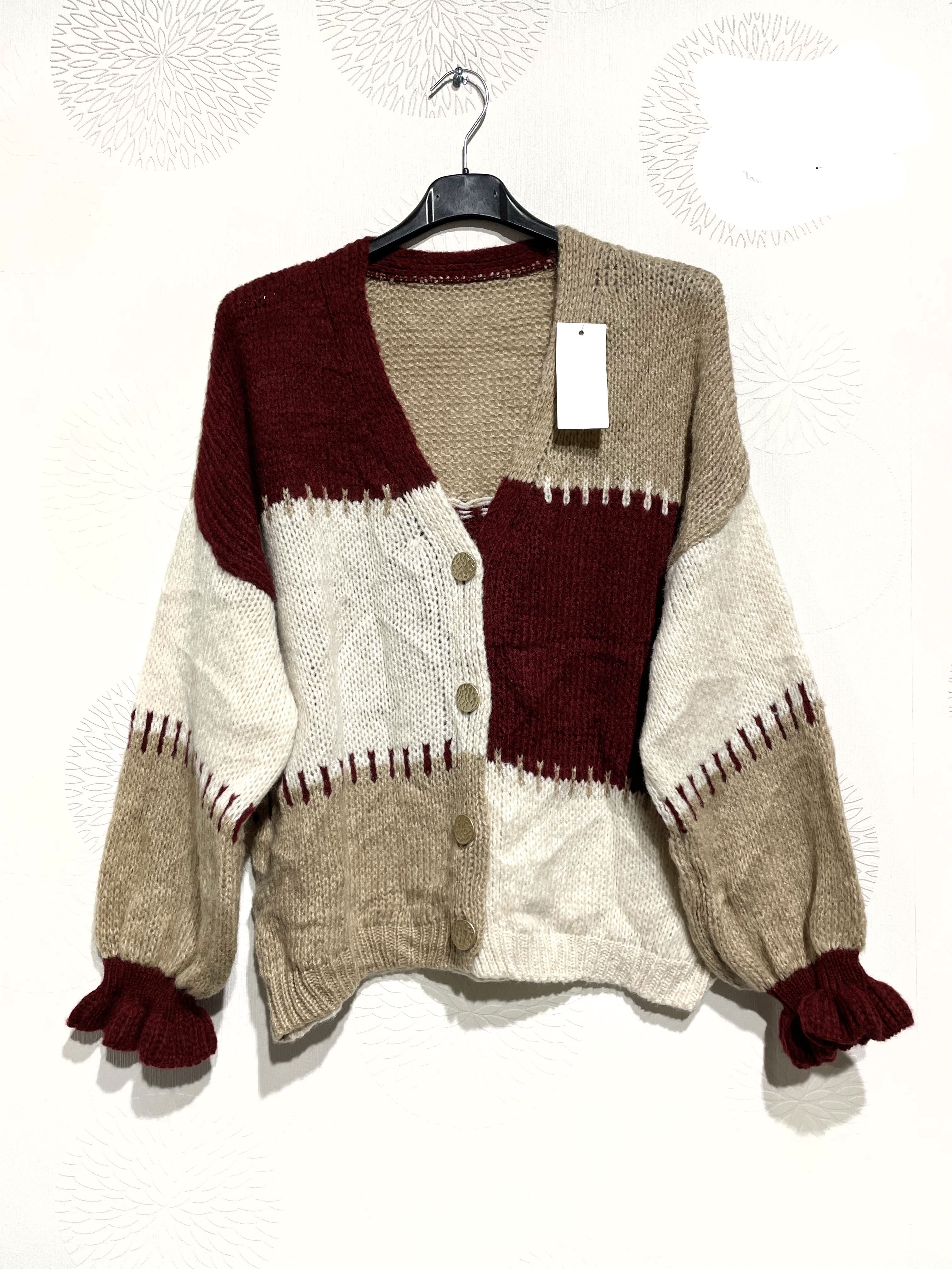 Gilet patchwork coloré