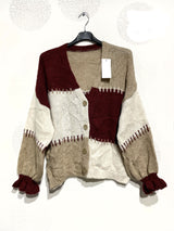 Gilet patchwork coloré