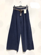 Pantalon velours de coton taille élastique