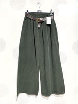 Pantalon velours de coton taille élastique