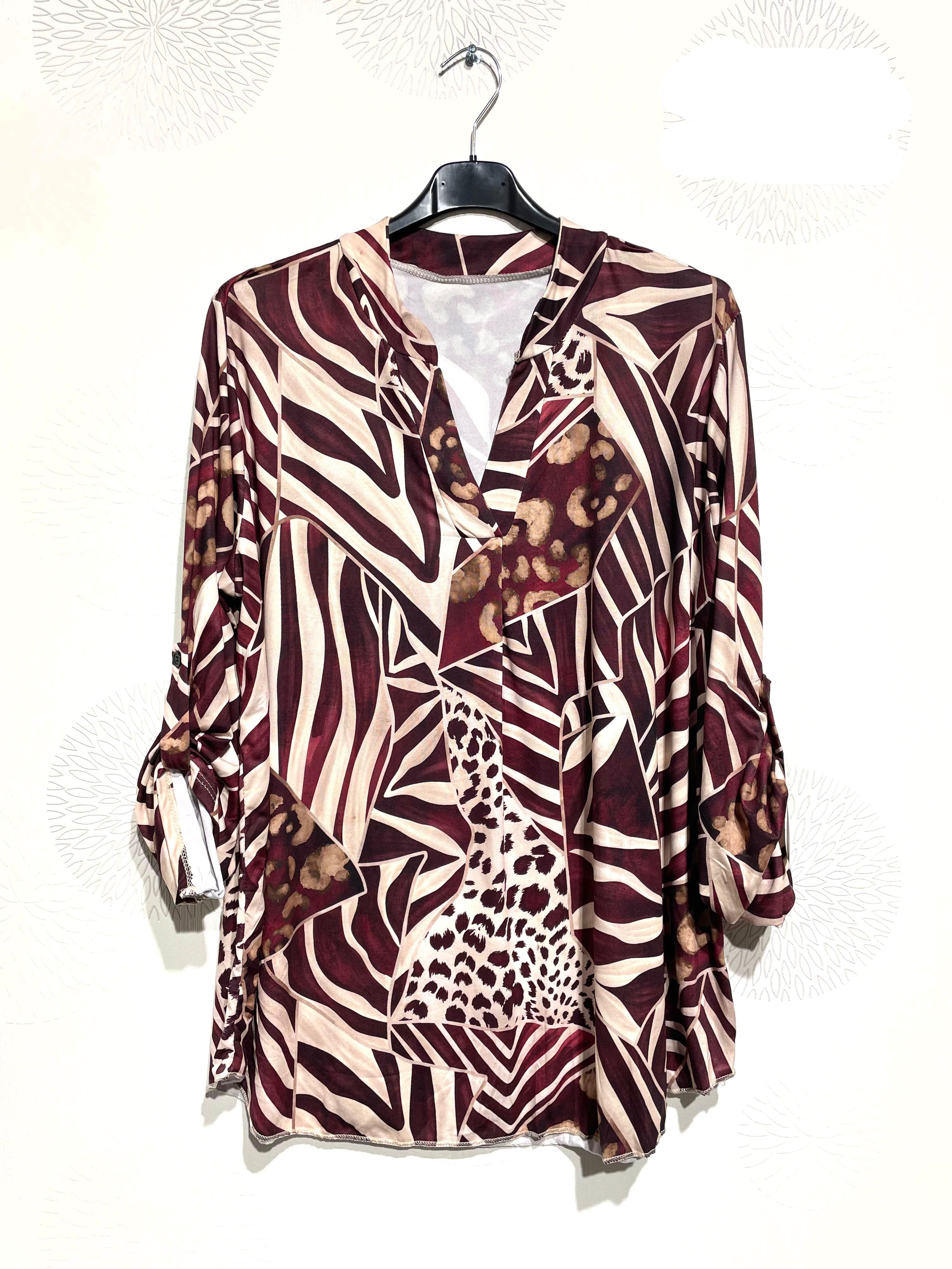 Blouse douce et stretch imprimé animal
