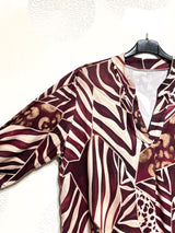 Blouse douce et stretch imprimé animal