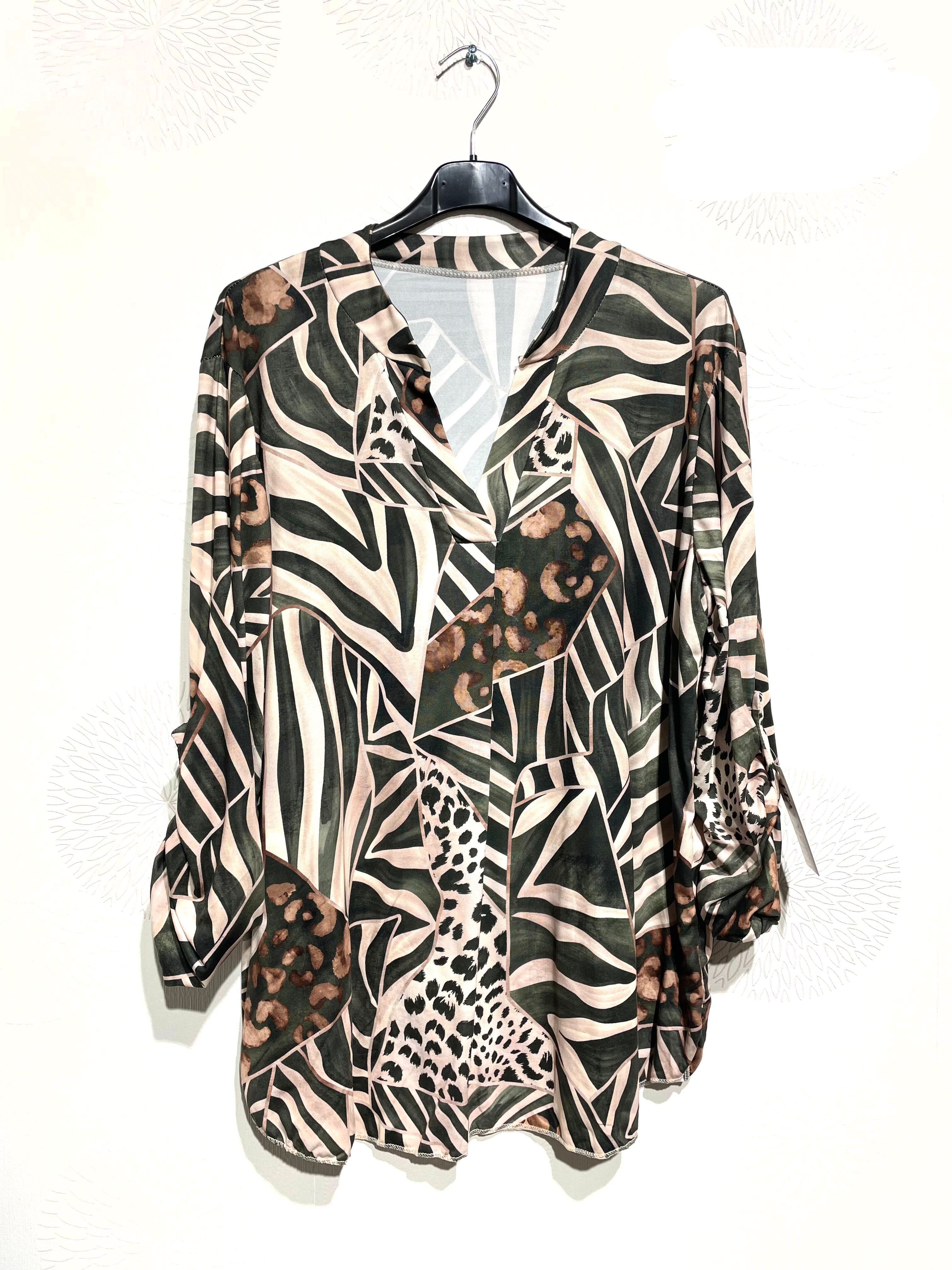 Blouse douce et stretch imprimé animal