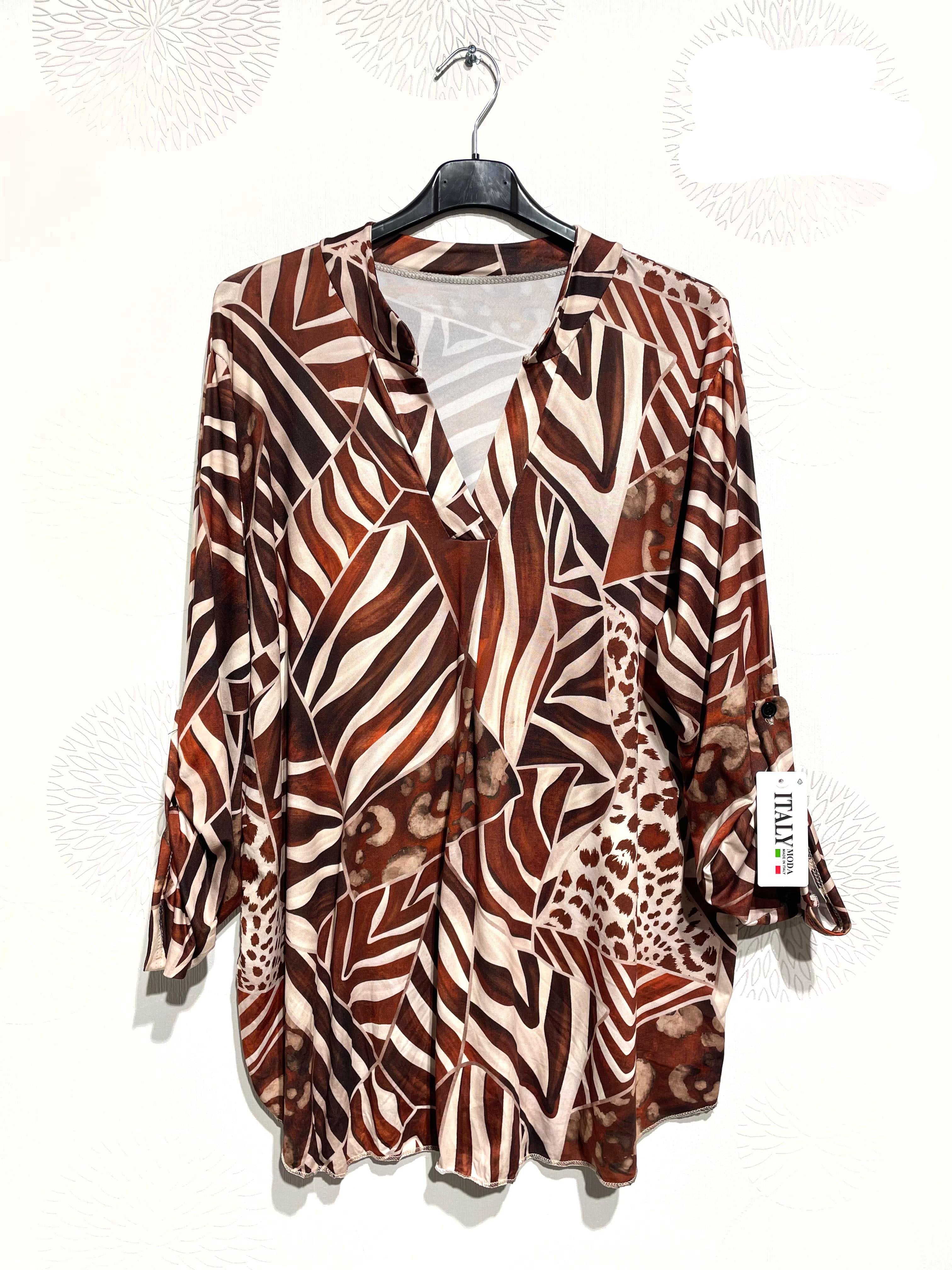 Blouse douce et stretch imprimé animal