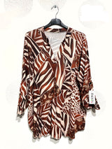 Blouse douce et stretch imprimé animal