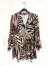 Blouse douce et stretch imprimé animal