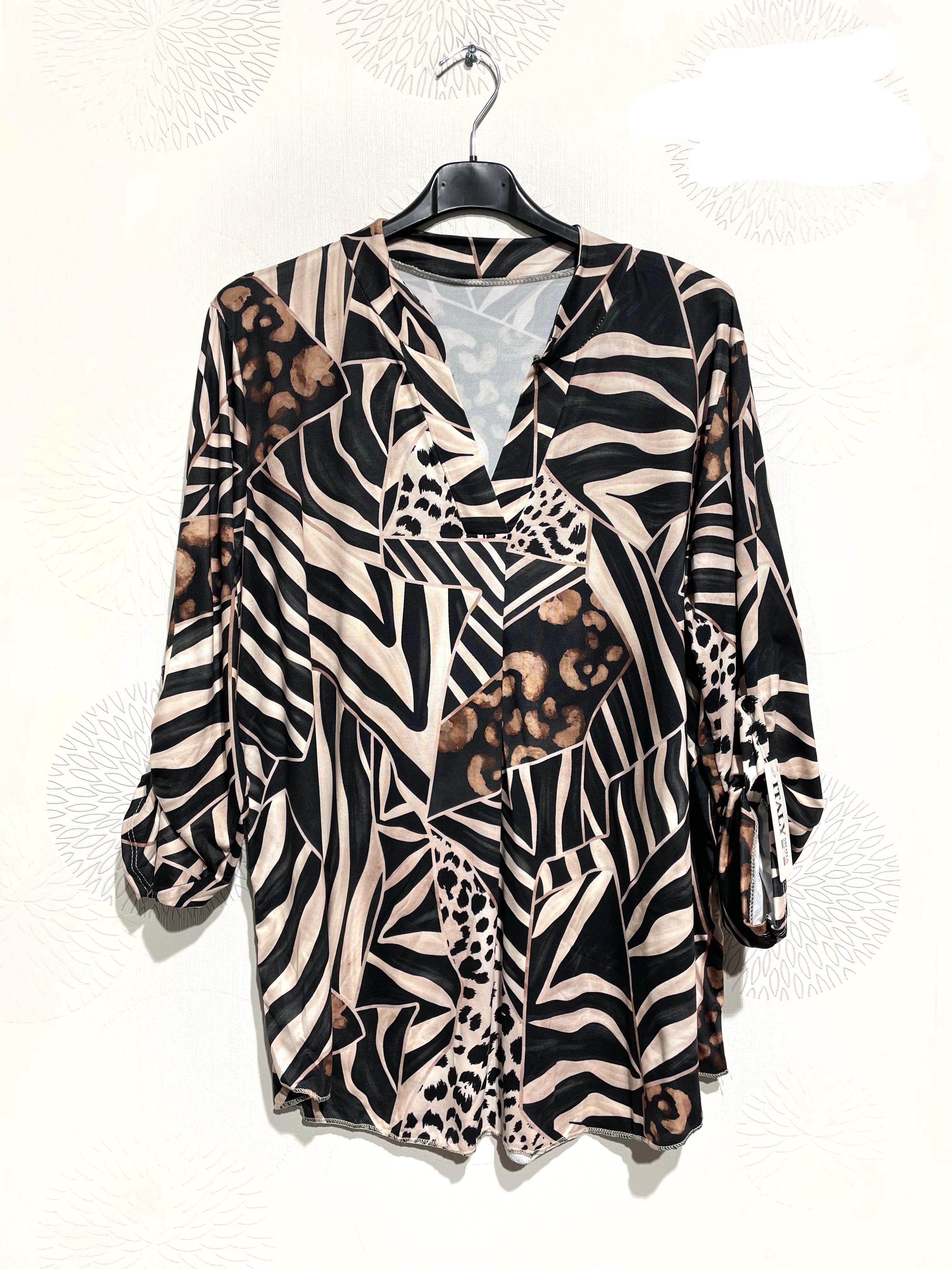 Blouse douce et stretch imprimé animal