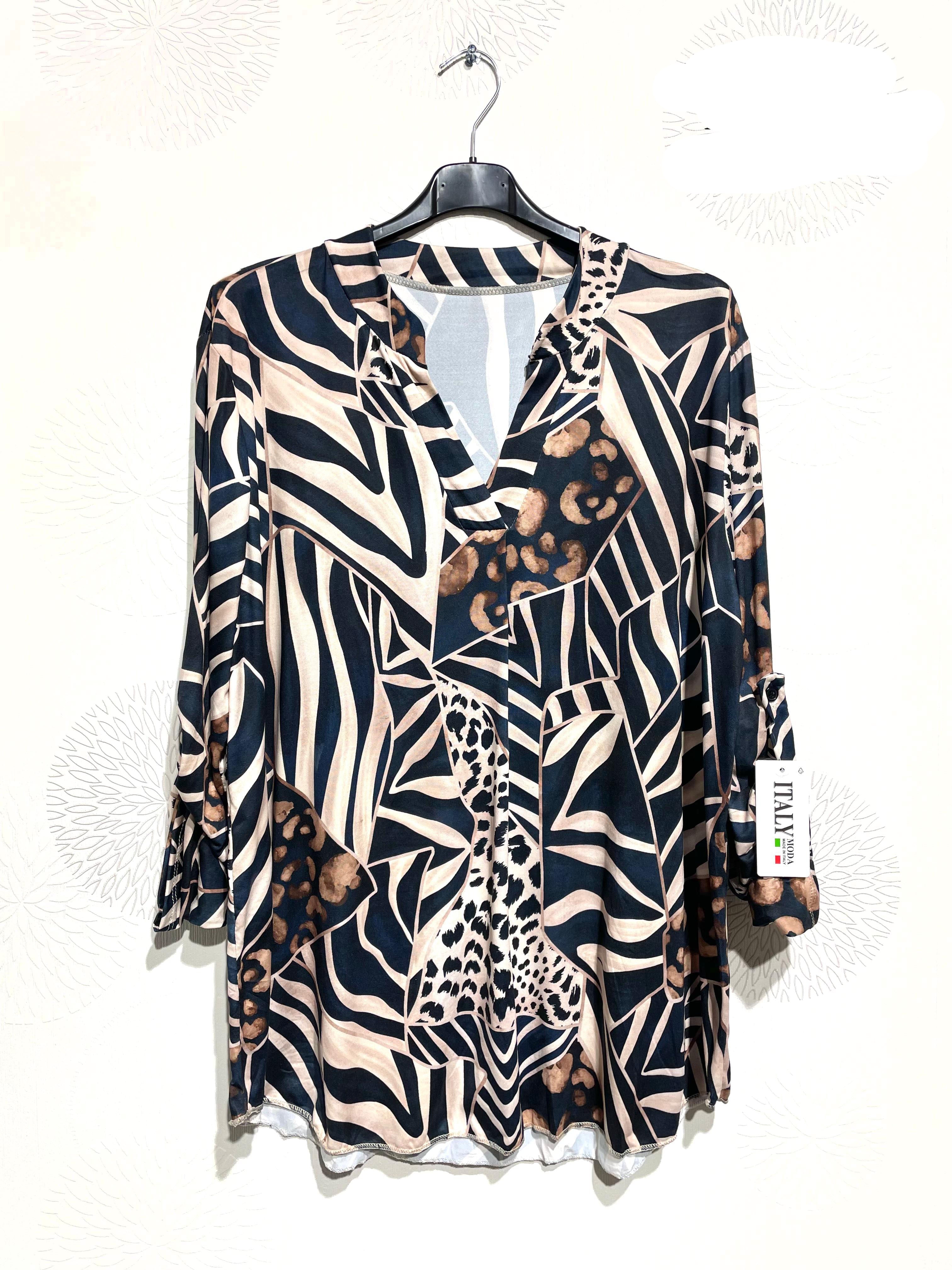Blouse douce et stretch imprimé animal