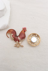 Broche aimantée - Coq