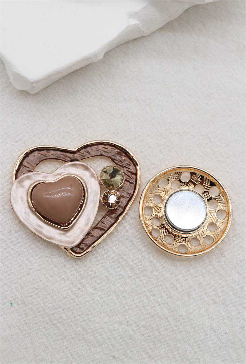 Broche aimantée - Coeur