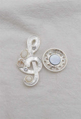 Broche aimantée - Clé de Sol