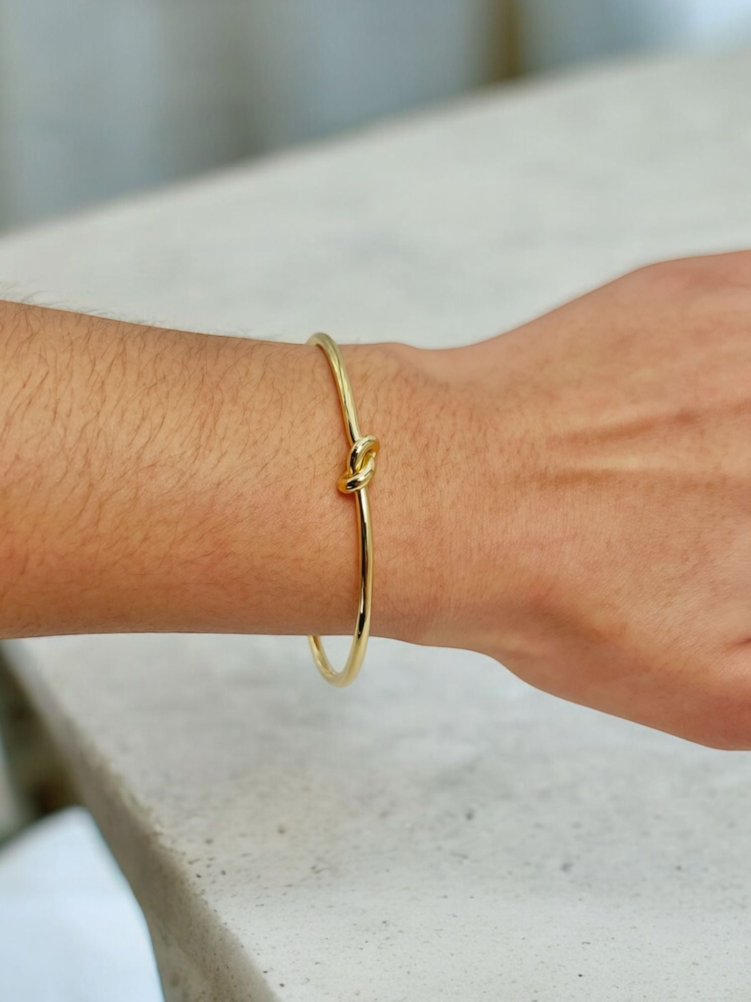 Bracelet jonc "noeud"