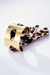 Bracelet jonc avec foulard