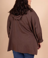 Tunique sweat à capuche coeur brillant